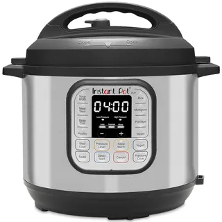 Instant Pot Duo 80 Elektro-Multikocher 1200 W, 7,6L, Edelstahl, - Schnellkochtopf, Schongarer, Reiskocher, Sautierpfanne, Joghurtbereiter, Dampfgarer und Sterilisator, Silber