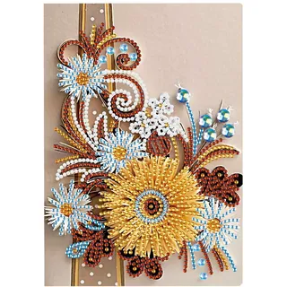 DIY A5 Blanko Notizbücher Diamant Malerei Diamond Painting Notizbuch Kinder Blumen Stickerei Kreuzstich Schule Schreibwaren Tagebuch Mädchen Sketchbook A5 Skizzenbuch Geburtstag Jungen Geschenk