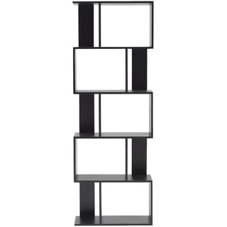 Mobili Rebecca Bücherregal 172,5 x 60 x 24 cm Schwarz