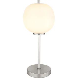 Globo Lighting Tischleuchte Metall Nickel matt, 1x E14 - Silber