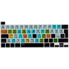 MiNGFi Lightroom Silikon Tastatur Schutz Abdeckung für MacBook Pro 16" M1 (2019+) Modell A2141 MacBook Pro 13" (2020+) Modell A2338 A2289 A2251 EU/ISO Tastaturlayout - Transparent