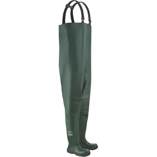Wanderschuh DUNLOP "Acifort JobGUARD Wathose Full Safety" Gr. 46, grün, 46, Obermaterial: 100% PVC PVC., Schuhe, Wanderschuh