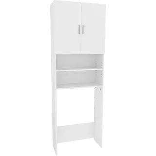 Vicco Martha Waschmaschinenschrank 64 x 190 cm Weiß Spanplatte