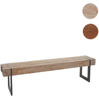 Mendler Sitzbank HWC-A15, Esszimmerbank Bank, Tanne Holz rustikal massiv MVG-zertifiziert ~ naturfarben 160cm
