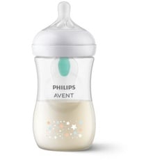 Bild Avent Natural Response – Babyflaschen mit AirFree Ventil 260 ml, BPA-frei, für Neugeborene ab 1 Monat, Bärenmotiv (Modell SCY673/82)