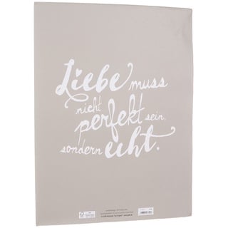 Grafik-Werkstatt Grafik Werkstatt Poster mit Spruch |Wand-Bild | |Wand-Deko | Print | Liebe, Rosa, 40 x 30 x 1 cm