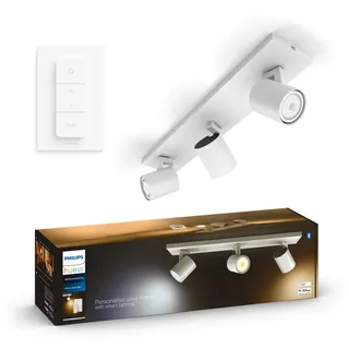 Philips Hue LED Spot White Ambiance Runner 3-flammig Weiß inkl. Dimmer