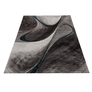 MERINOS Brilliance Webteppich 200 x 290 cm Blau/Grau