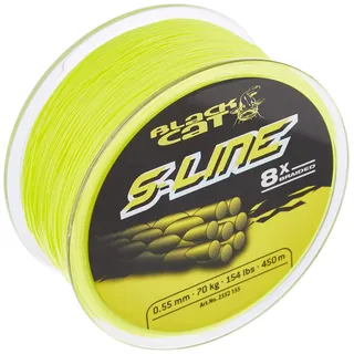 Black Cat Geflochtene Schnur Gelb 0,55 mm 450 m