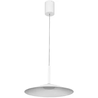 Novel Led-Hängeleuchte , Weiß , Metall , Uni , rund , F , 150 cm , RoHS, Ce , Lampen & Leuchten, Leuchtenserien