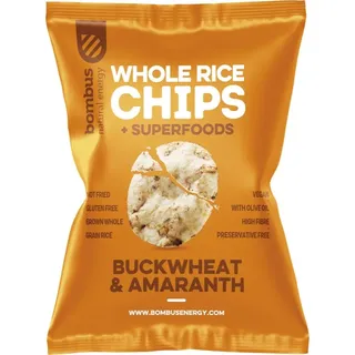 Bombus Whole Rice Chips Reis-Chips Buckwheat & Amaranth 60 g
