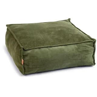 Designed by Lotte »Velveti«, 50x50x20cm Haustierkissen - Green - One Size