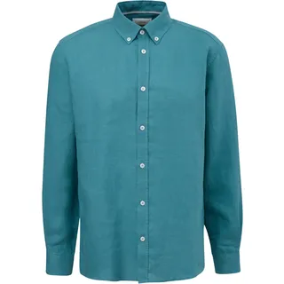 s.Oliver Leinenhemd mit Button-Down-Kragen Petrol XL