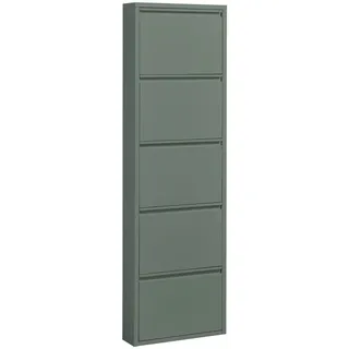 Boxxx Schuhkipper , Salbeigrün , Metall , 51x170x16 cm , Typenauswahl, stehend , Kleinmöbel