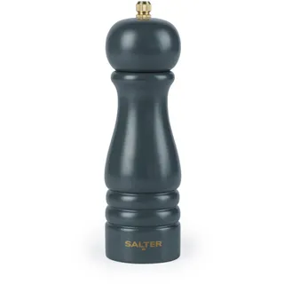 Salter Olea Salz- & Pfeffermühle – Universalmühle mit Keramikmahlwerk, durch Drehen mahlbar, einstellbar von fein bis grob, 56 g Steinsalz / 24 g Pfefferkörner, zusätzlicher Deckel inklusive