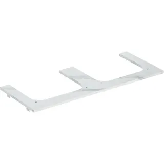 Geberit ONE Waschtischplatte, Ausschnitt 2-fach, für Aufsatzwaschtisch, Steinzeug, 120x2x47cm, 505.165.00.1, Farbe: Marmoroptik weiss/matt