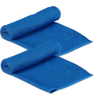 Relaxdays Handtuch 90 x 30 cm blau