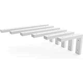 HEVVA - Waschtischhalterung MAIN - 35 cm Tiefe, 15 cm Höhe, Weiß, 1 Stück - Weiß