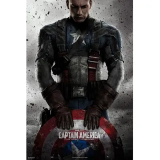 Grupo Erik Marvel Poster - Captain America Poster - Kunstdruck - Deko Wohnzimmer oder Deko Schlafzimmer - Kunstdruck - Deko Wohnzimmer - Größe : 61 x 91, 5 cm - Marvel Fanartikel - Offizielle Lizenz