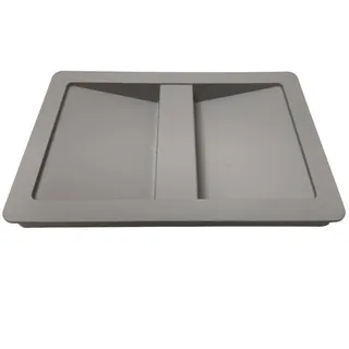 HAILO 1068589 Abfallsammler Behälterdeckel mit Griffmulde Kunststoff grau Biodeckel