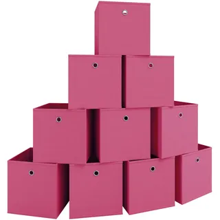 Mid.you Faltbox , Pink , Textil , 27x28x27 cm , faltbar , Ordnen & Aufbewahren, Kleideraufbewahrung, Faltboxen & Hängeaufbewahrung