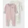 Pyjama NBFNIGHTSUIT 2P ZIP FF JET FLOWER NOOS Packung 2 tlg grün