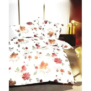 Kaeppel Mako Satin Bettwäsche Tender Rot 135x200 cm + 80x80 cm - Rot