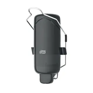 Tork Seifenspender Elevation, S1-kompatibel, Armhebel, Moderner Wandspender für Bereiche mit hohen Hygieneanforderungen, 1 Stück, Farbe: schwarz