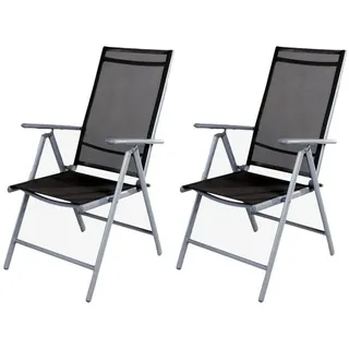 Mojawo Armlehnstuhl Hochlehner 54 x 64 x 106 cm silber 2 St.