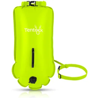 Tentock Schwimmboje Schwimmhilfe Erwachsene Outdoor Wassersport Neu aufgerüstet für 2026 Schwimmen Rettungsring SchwimmgüRtel Tauchboje Schwimmkissen wasserdichte Tasche Beutel Nasstasche/28L(Orange)