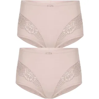 Miederslip SUSA "2er Pack Miederslip London", Damen, Gr. 46, beige (nude nude), Stoff, Obermaterial: 75% Polyamid PA. 25% Elasthan EL., Unterhosen Miederslip