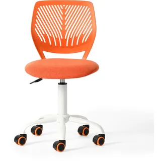 FurnitureR Bürostuhl für Jugendliche, Arbeitsstuhl ohne Armlehnen, höhenverstellbar, eleganter Studienstuhl für Zuhause und Büro, Citrus