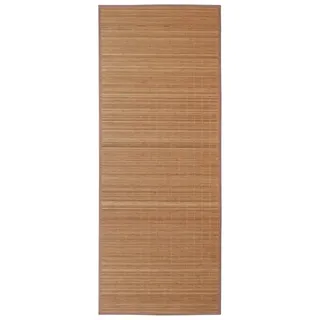 vidaXL Bambus Teppich 80 x 300 cm Braun