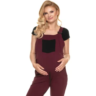 PeeKaBoo Damen-Umstandshose mit Kordelzug Dreaded bordo L/XL - Rot