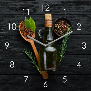 Wanduhr , Multicolor , Glas , 20x20x3.1 cm , Dekoration, Uhren, Wanduhren