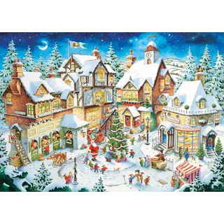 Ravensburger Puzzle 12001271 - 50-jähriges Jubiläum: Weihnachtsdorf Limited Edition - 1000 Teile Puzzle für Erwachsene und Kinder ab 14 Jahren, Weihnachts-Puzzle