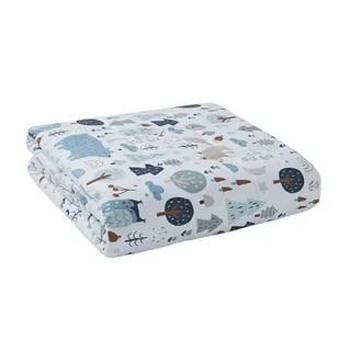 DAILYDREAM Kinder Gewichtsdecke aus 100% Baumwolle, 2,3Kg, 90x120cm, Motiv Wald