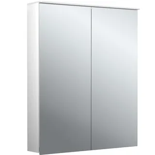 emco flat 2 design LED-Lichtspiegelschrank mit integrierter Beleuchtungsegel, 2 Türen, 600x711x113mm, 979706402