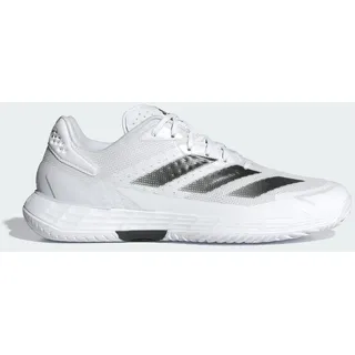 adidas Herren Defiant Speed 2 Tennis Shoes, Cloud White/Core Black/Grey One, 42 2/3 EU