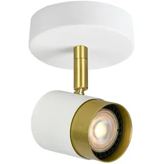 GTV lighting - Deckenleuchte ORIO - alluminium - LED Deckenlampe - IP20 - Deckenspot 1-flammig - schwenkbarer Deckenstrahler - Modern Strahler Deckenspot für Küche, Wohnzimmer, Schlafzimmer - Weiß