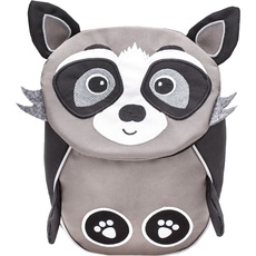 Belmil, Kindergartentasche, Mini Animals Kindergartenrucksack Mini Raccoon, Grau