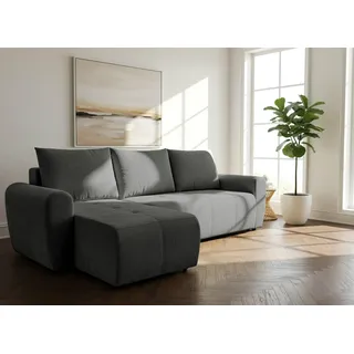 Home Affaire Eckcouch Polyester 2-Sitzer Grau