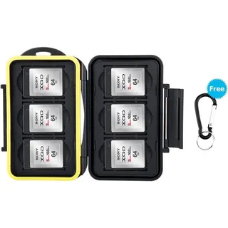 Wasserdichte Speicherkarten Schutzhülle für 6 XQD CFexpress B-Karten