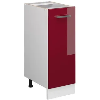 Vicco Unterschrank Apothekerschrank R-Line 30 x 81,6 x 46 cm Rot Hochglanz