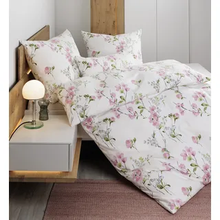 JANINE Bettwäsche Chinchilla S 78069 korallenrosa 155x220 cm + 80x80 cm,