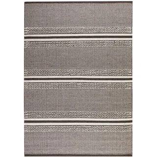 Steffensmeier Handwebteppich 200/300 cm Habo breite Streifen , Grau , Naturmaterialen , Gestreift , Rechteckig , 200x300 cm , für Fußbodenheizung geeignet , Teppiche und Böden, Teppiche, Webteppiche