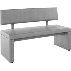 Bild von Sitzbank »Charissa«, mit Lehne, Breite 140, 160 oder 180 cm, grau