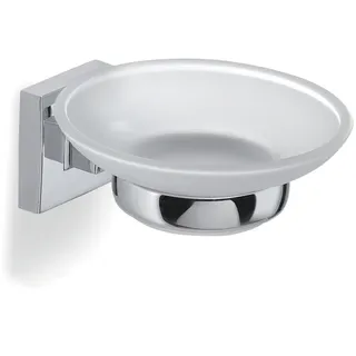 Gedy Olimpo Seifenschale, Rostfreier Edelstahl, Chrom, 11x12,3x4,8