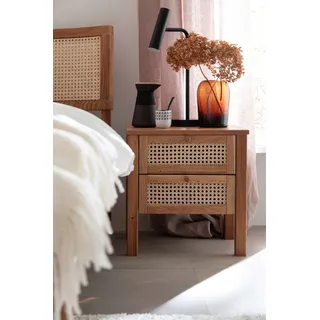 Home Affaire »Hällevik Nachtkonsole, Nachtkommode in hochwertiger Verarbeitung« 1 Stk. tlg. Massivholz, Skandinavisches Design, Robust, stabil, FSC zertifiziert