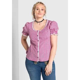 Sheego Karobluse »Trachtenbluse im Trachten-Look«, im Trachten-Look, pink